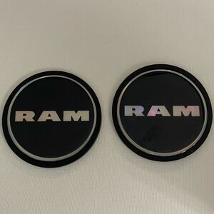 Dodge Ram car cup Coasters in black Set of 2 NWT